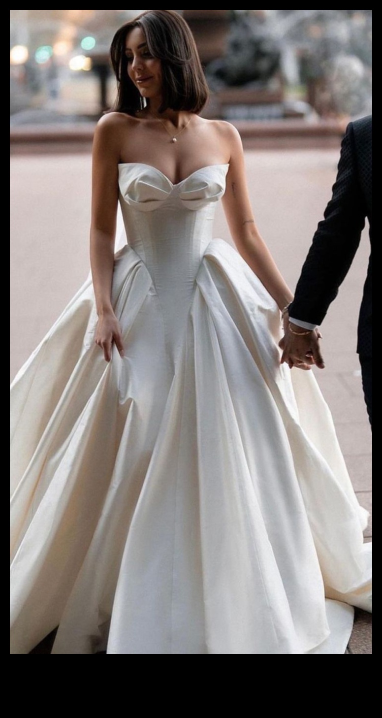 سحر حضري: صور ظلية أنيقة في أناقة الزفاف الحديثة