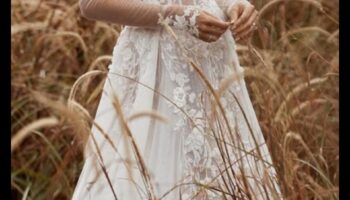 الرومانسية الريفية: إلهام فستان الزفاف العتيق