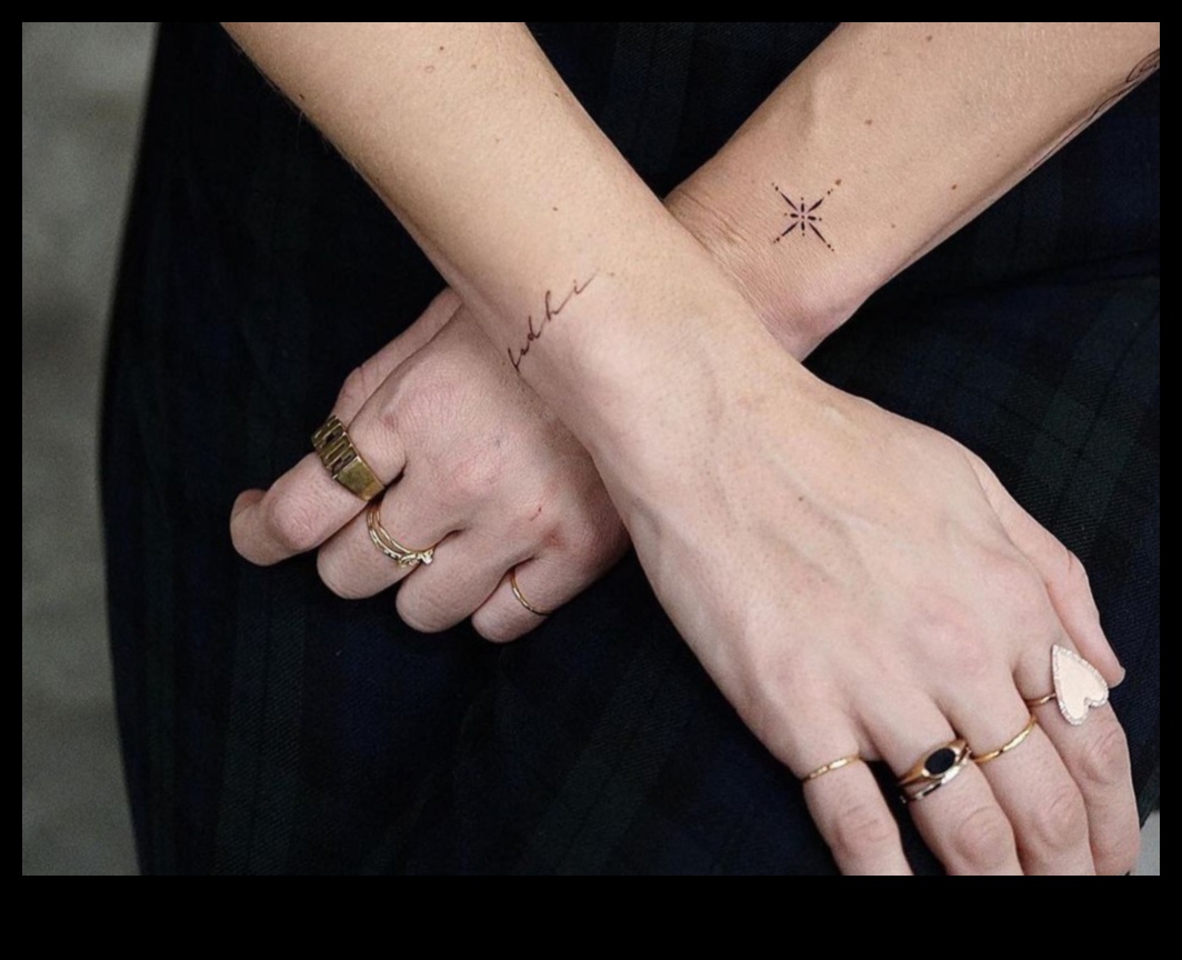 البساطة الأنيقة: وشم المعصم البسيط للمشاعر الحديثة