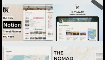 NomadNest: قم ببناء عش رحلتك باستخدام مخطط السفر الخاص بنا