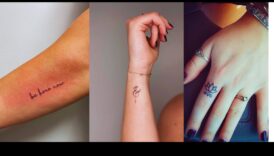 قماش المعصم: حيث يدلي الوشم الصغير ببيان جريء