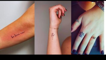 قماش المعصم: حيث يدلي الوشم الصغير ببيان جريء