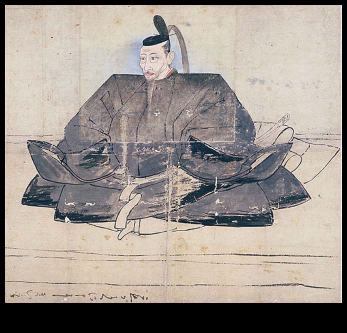 أناقة الإمبراطور: الجمال الملكي مضاء في عالم الحبر الياباني